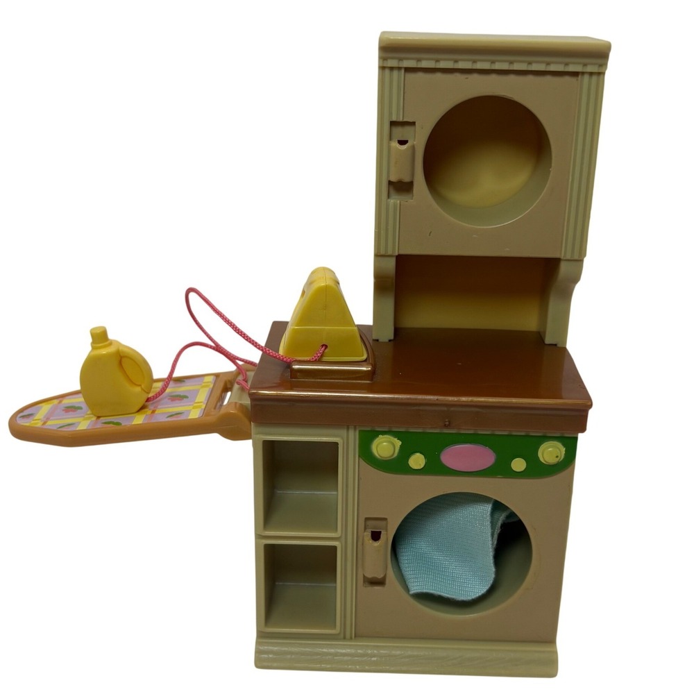 Fisher-Price Loving Family Laundry Set Washer Dryer Missing Doors Dollhouse Vtg